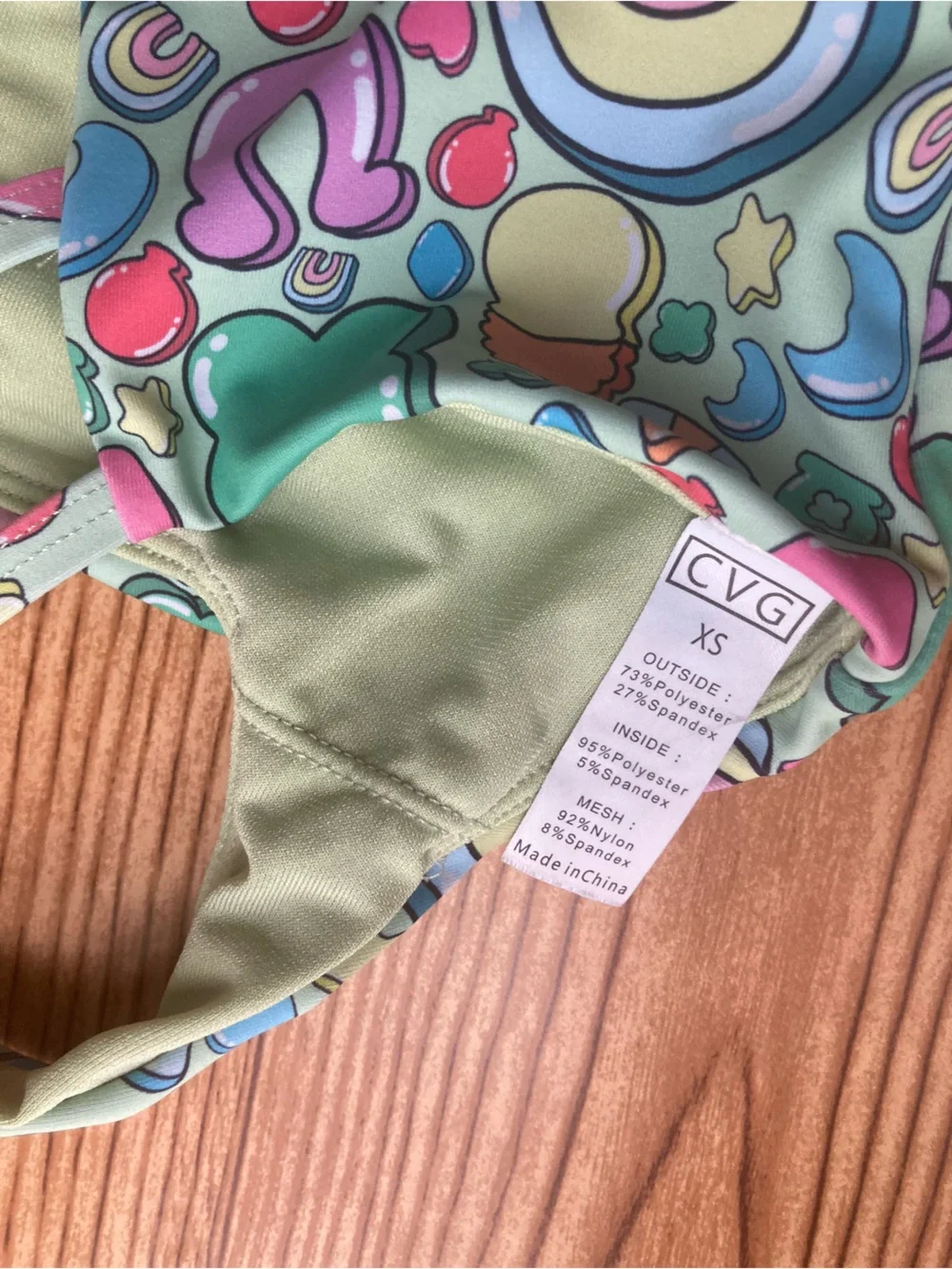 CVG Constantly Varied Gear Shenanigans Bra Lucky Charms Size XS Extra Small